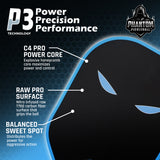 PHANTOM SNIPER PRO 12MM T700 Raw Carbon Fiber Thermoformed Pro Pickleball Paddle w/ Premium Cover