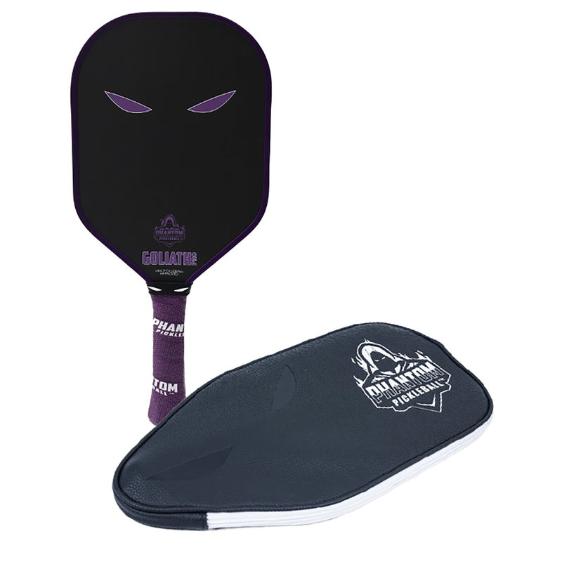 PHANTOM GOLIATH PRO 16MM T700 Raw Carbon Fiber Thermoformed Pro Pickleball Paddle w/ Premium Cover